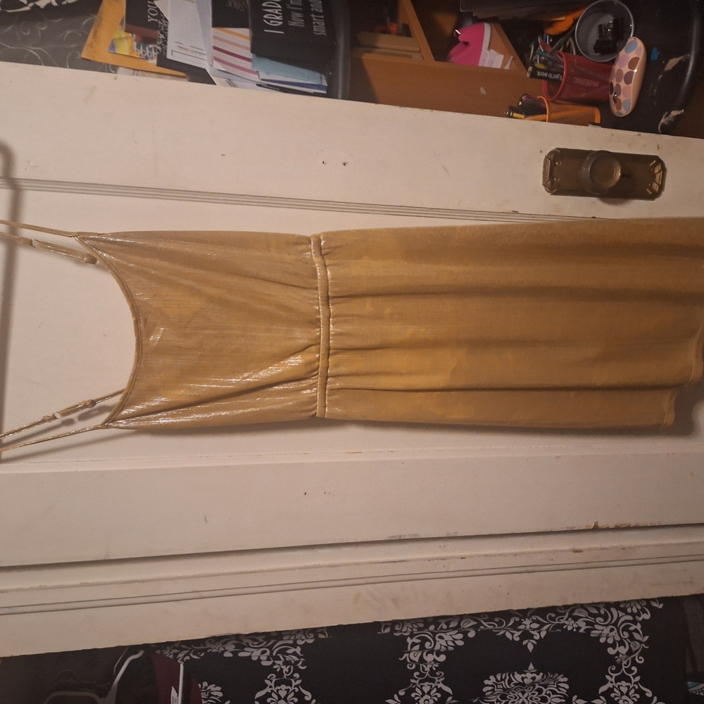 Gold Sleeveless Dress